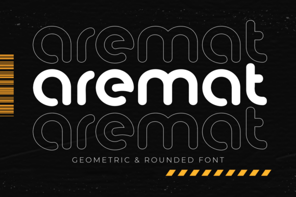 Aremat: A Modern Display Font for Digital Creativity
