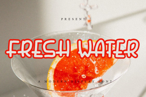 Fresh Water Font for Eye-Catching Digital Designs