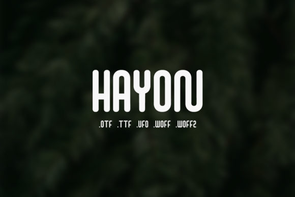 Hayon: A Versatile Display Font for Modern Branding