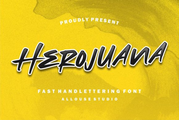Herojuana: A Bold Display Font for Handmade Creations