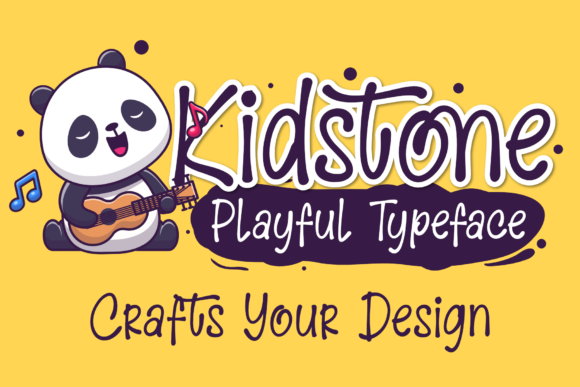 Kidstone: A Playful Display Font for Handmade Creations