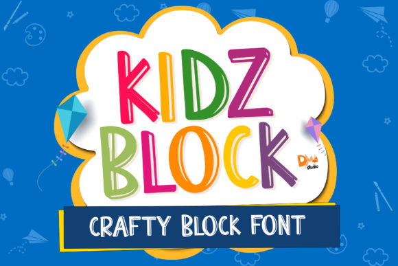 Kidz Block: A Playful Display Font for Web Design