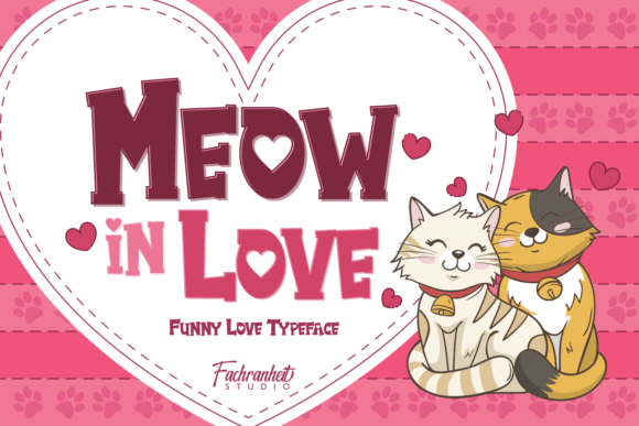 Meow in Love: A Bold Display Font for Memorable Campaigns