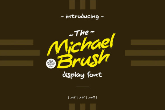Michael Brush: A Playful Display Font for Web Design