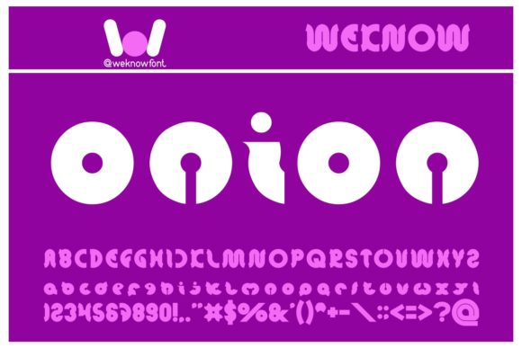 Onion Rings Font for Branding Projects