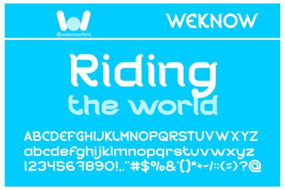 Riding the World Font for Web Design