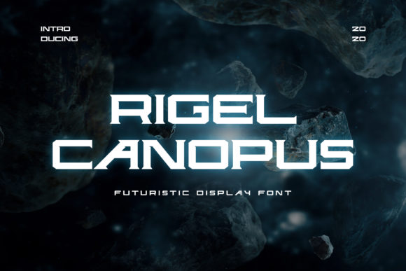 Rigel Canopus: A Bold Display Font for Modern Branding