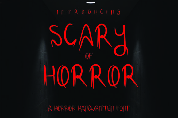 Scary of Horror: A Display Font for Bold Editorial Statements