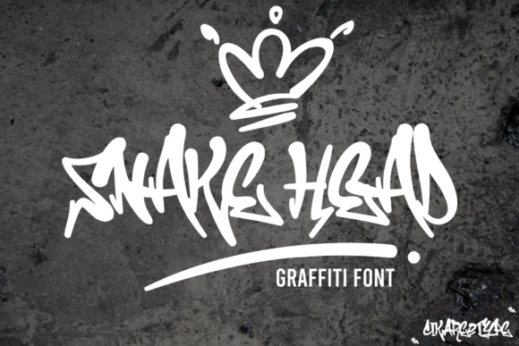 Snake Head Font for Eye-Catching Digital Campaigns