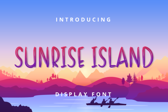 Sunrise Island Font for Handmade Creations