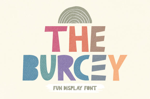 The Burcey: A Playful Font for Creative Branding Projects