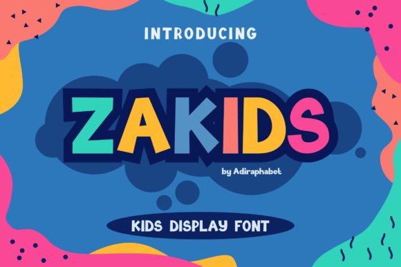 Zakids: A Playful Display Font for Digital Creativity